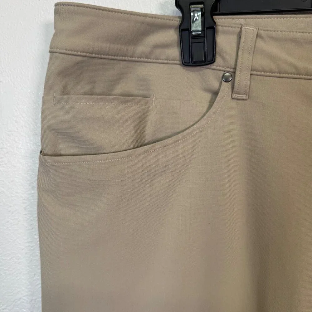 Lululemon Pants Men 44x31 Brown ABC Classic Fit Warpstreme 5 Pocket Performance
